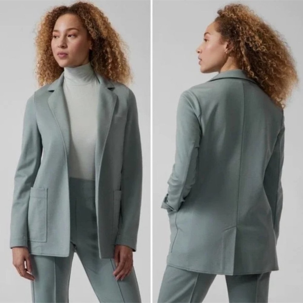 ATHLETA 986273 Eastbound Minimalist Ponte Knit Blazer Size 10‎